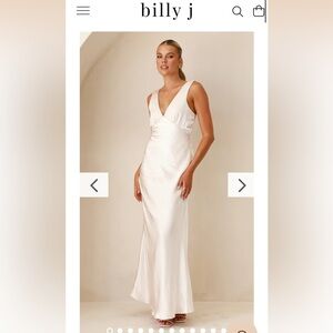 Billy J Sofia Maxi Dress in Champagne Aus Size 12
